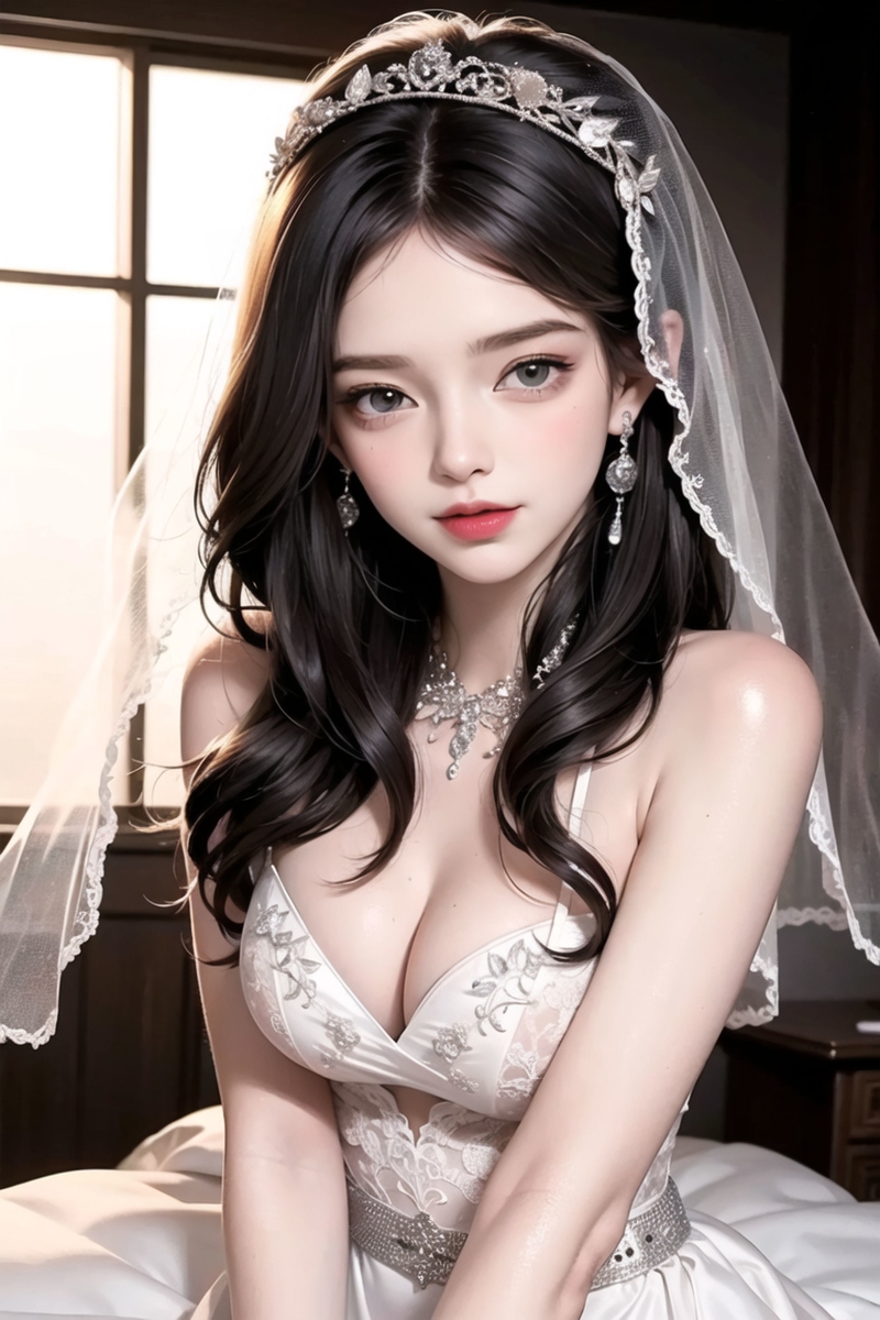 AI生成美女~【ウェディングドレス-婚紗】Wedding