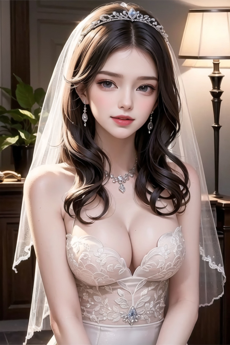 AI生成美女~【ウェディングドレス-婚紗】Wedding
