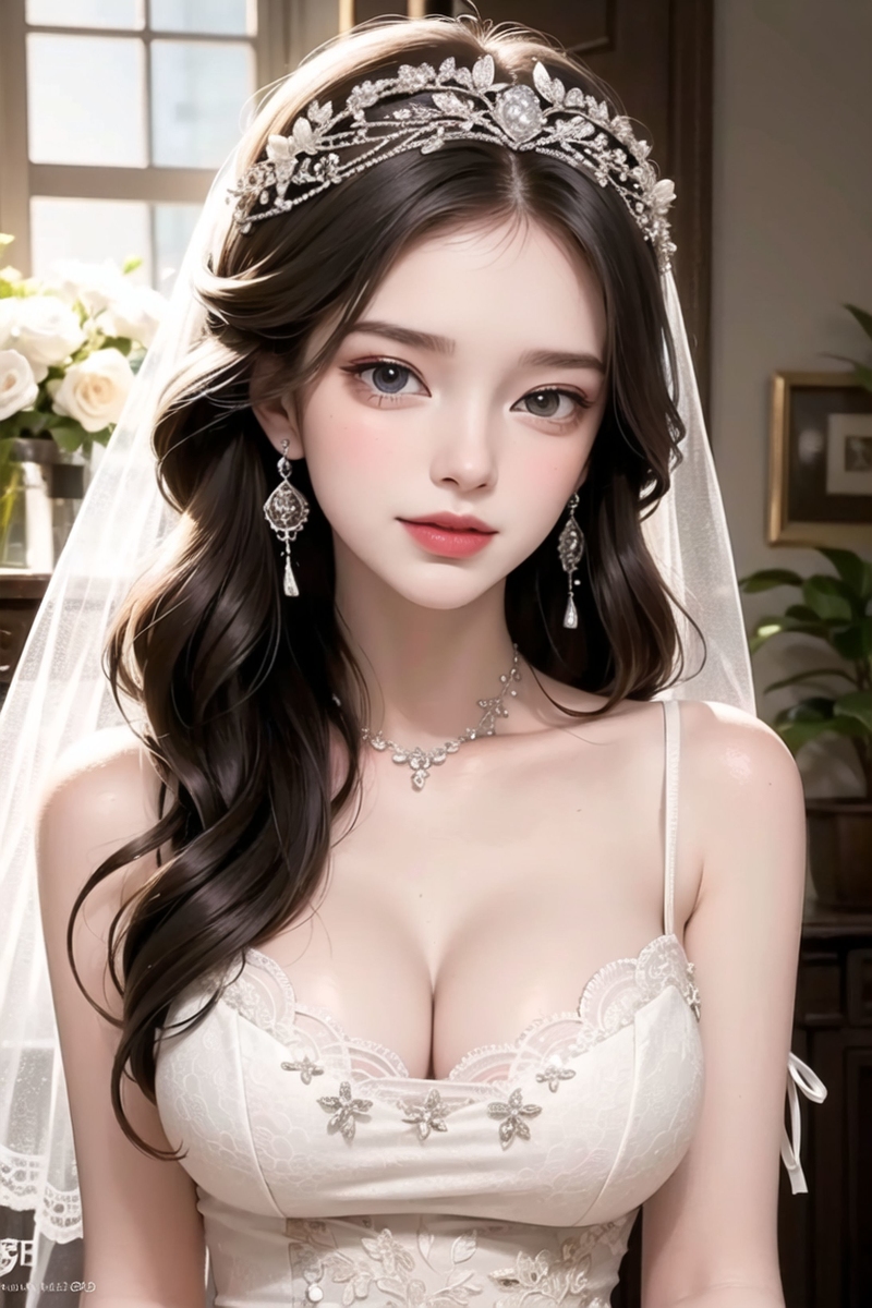 AI生成美女~【ウェディングドレス-婚紗】Wedding