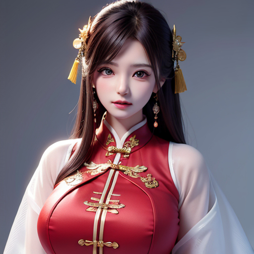 AI生成美女~【リアル風】チャイナ服(中國服飾)
