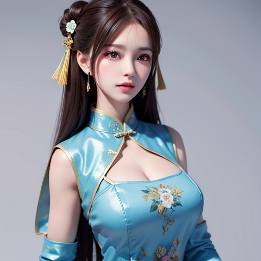 AI生成美女~【リアル風】チャイナ服(中國服飾)