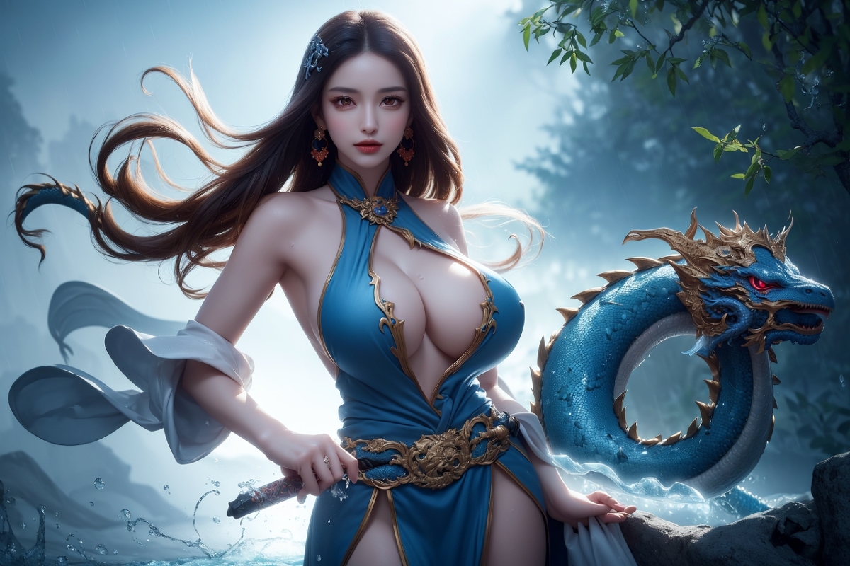 AI生成美女~龍三公主 Daughter of the Dragon king