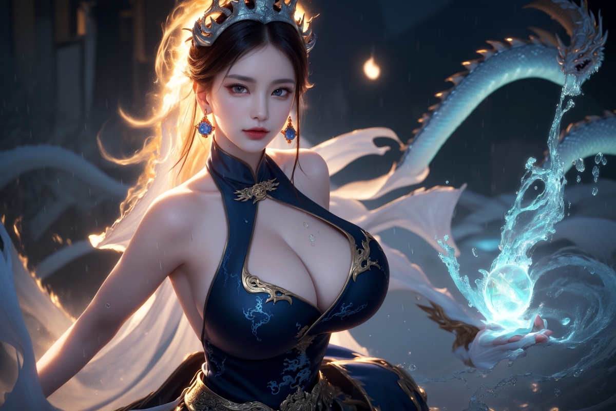 AI生成美女~龍三公主 Daughter of the Dragon king