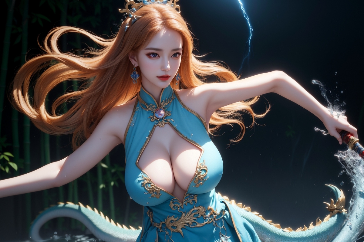 AI生成美女~龍三公主 Daughter of the Dragon king