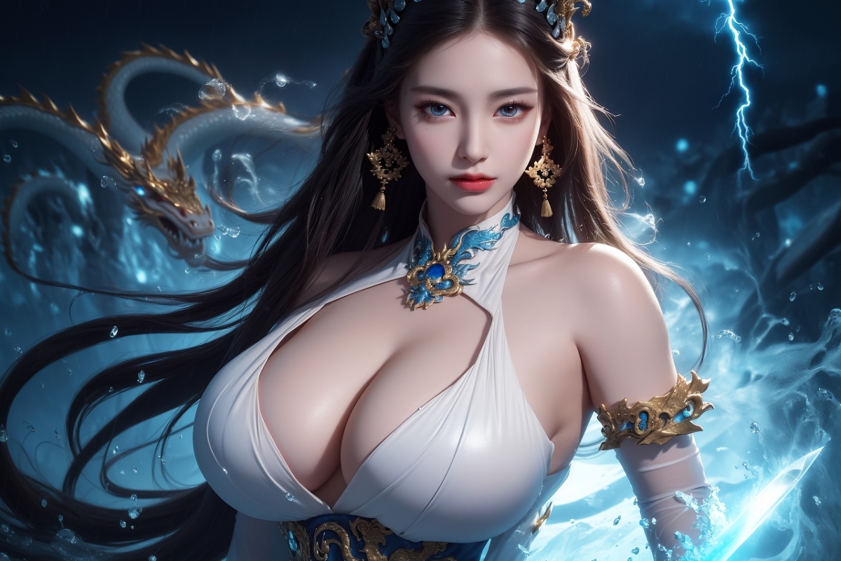 AI生成美女~龍三公主 Daughter of the Dragon king
