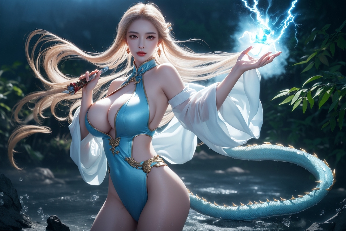 AI生成美女~龍三公主 Daughter of the Dragon king