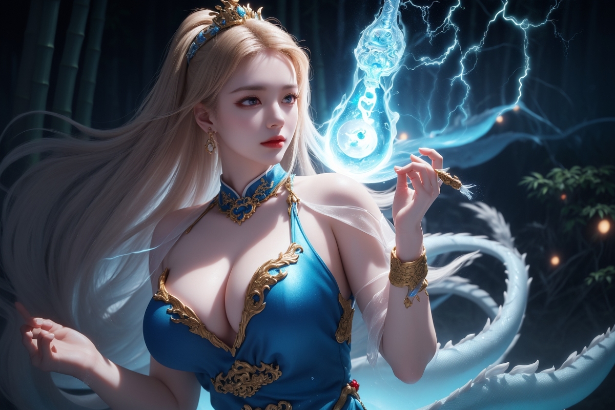 AI生成美女~龍三公主 Daughter of the Dragon king