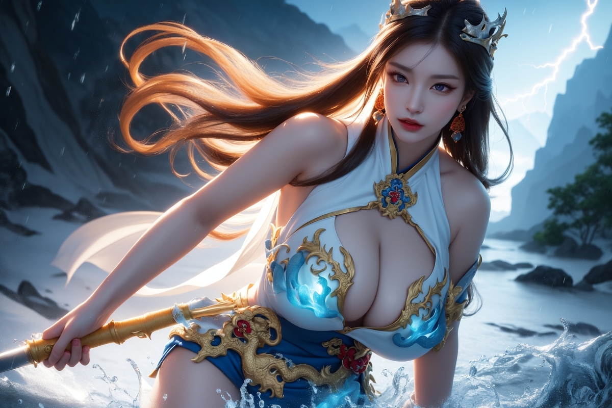 AI生成美女~龍三公主 Daughter of the Dragon king