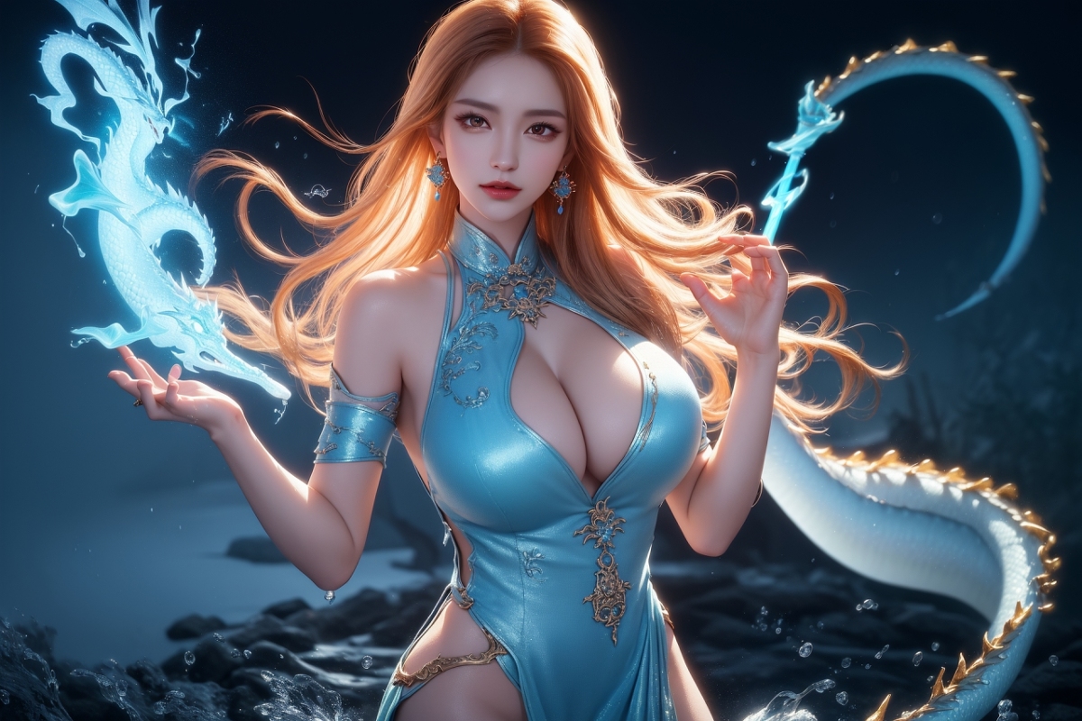 AI生成美女~龍三公主 Daughter of the Dragon king