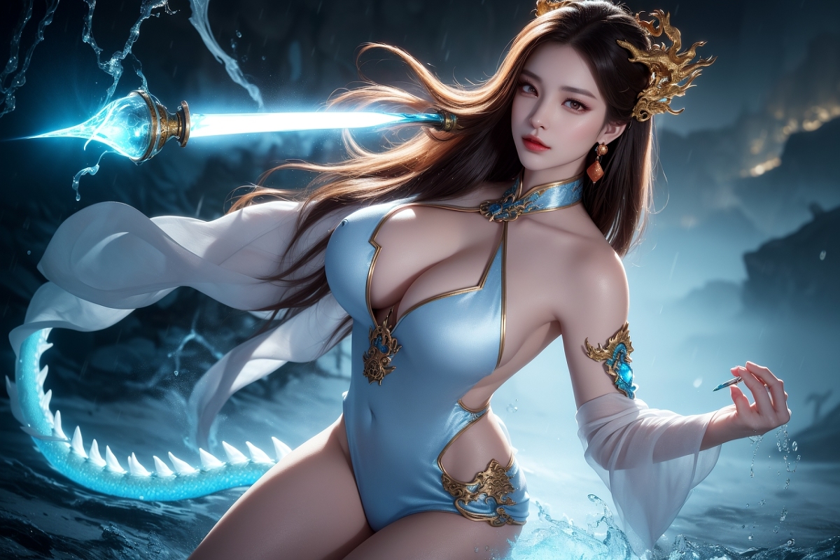 AI生成美女~龍三公主 Daughter of the Dragon king