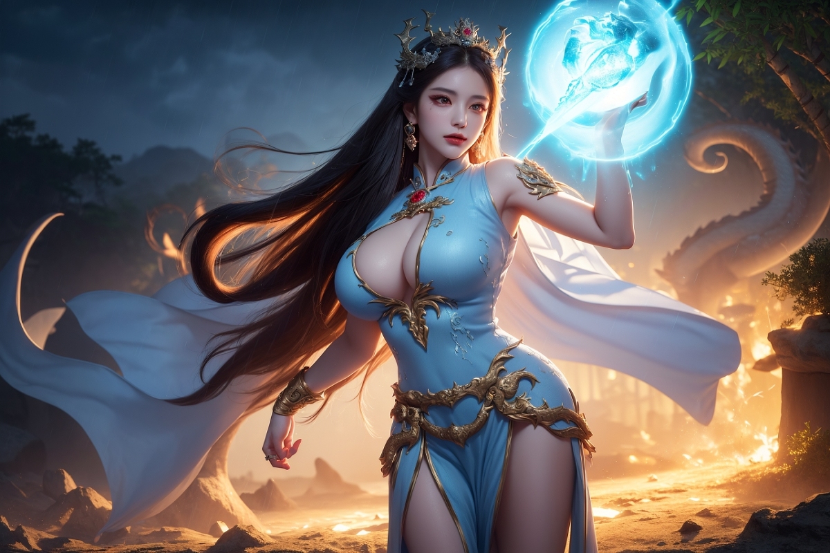 AI生成美女~龍三公主 Daughter of the Dragon king