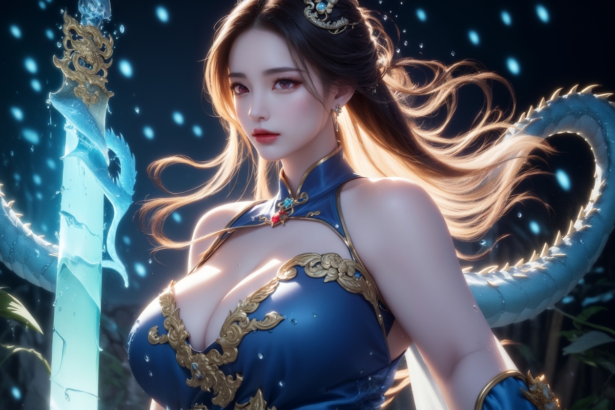 AI生成美女~龍三公主 Daughter of the Dragon king