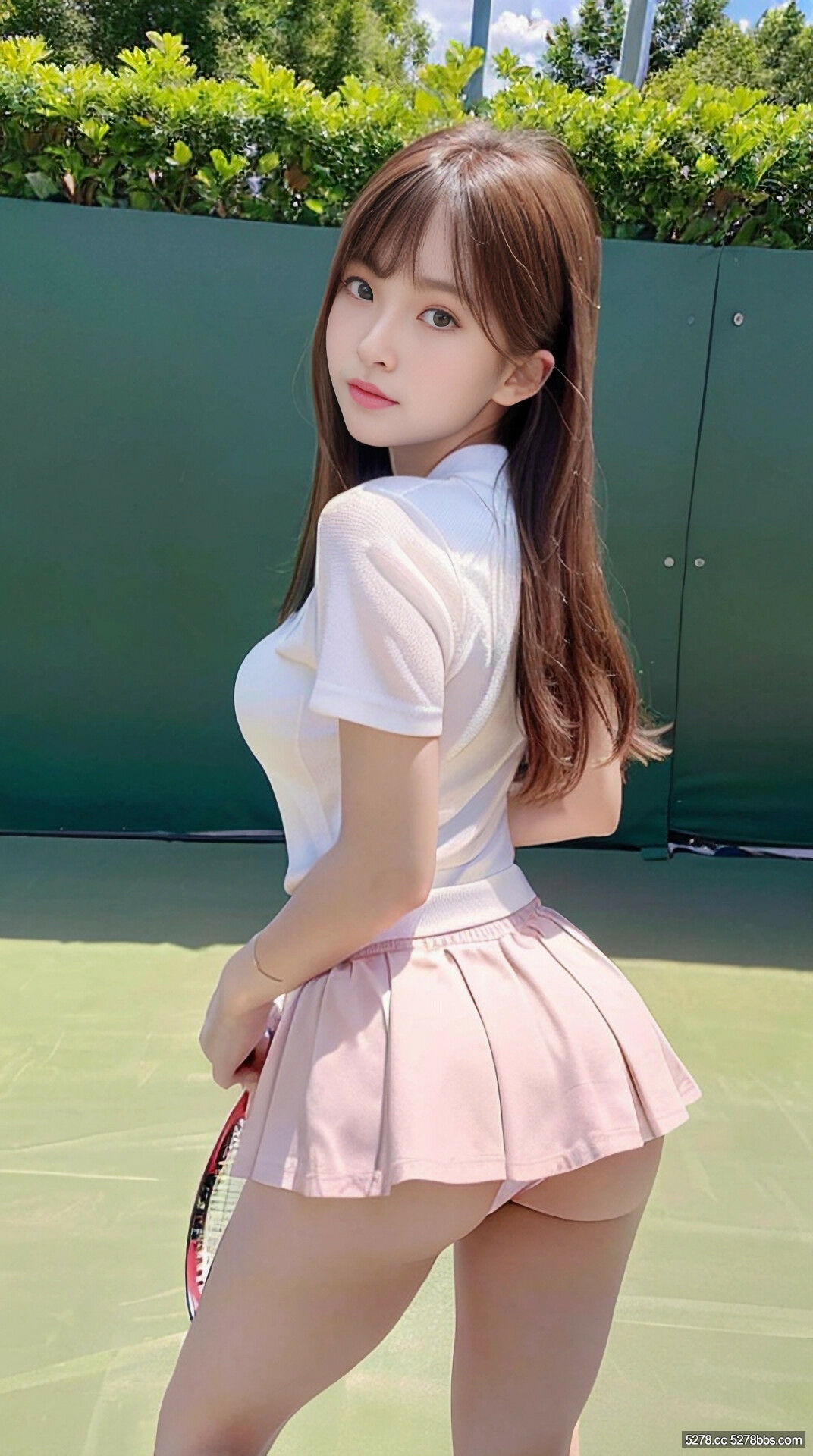 AI繪圖美女- 回眸背影
