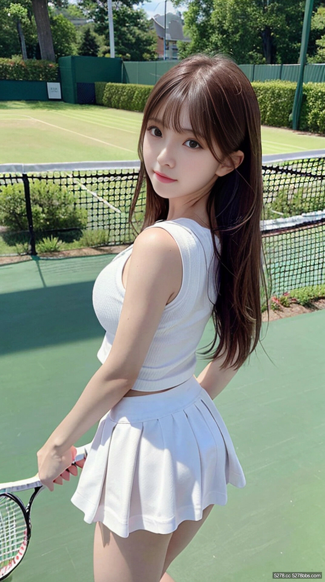 AI繪圖美女- 回眸背影