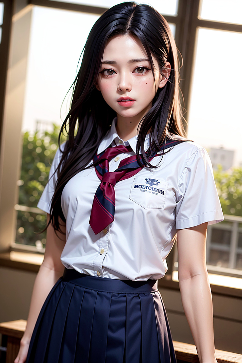 AI生成美女~JK放課前後