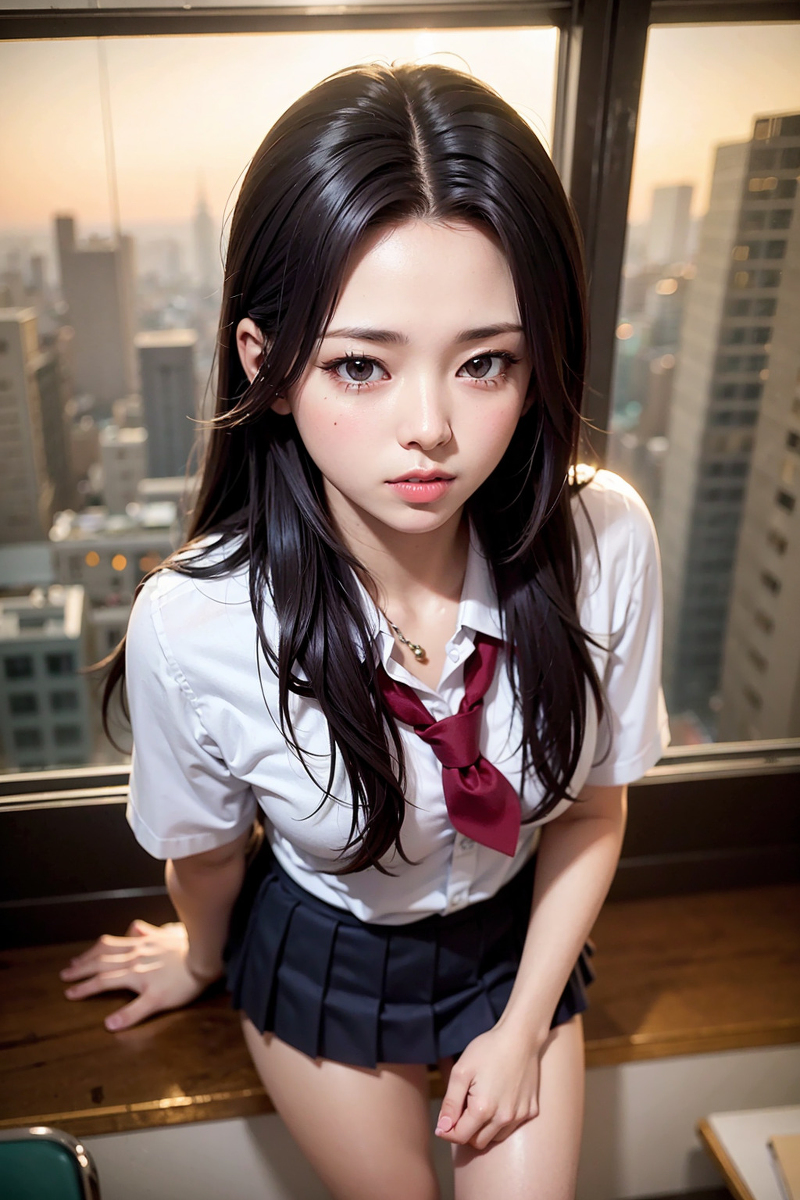 AI生成美女~JK放課前後