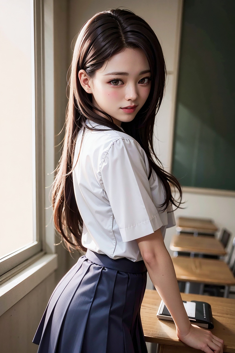AI生成美女~JK放課前後