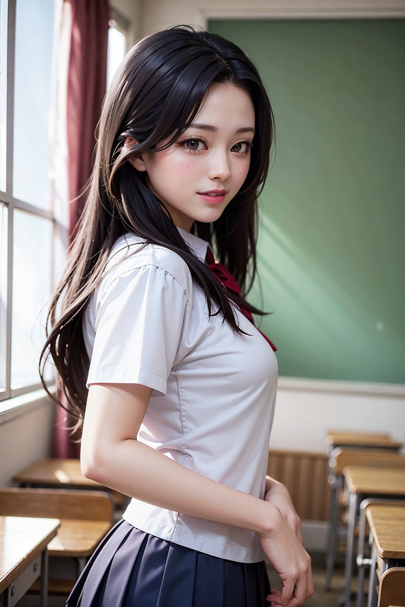 AI生成美女~JK放課前後