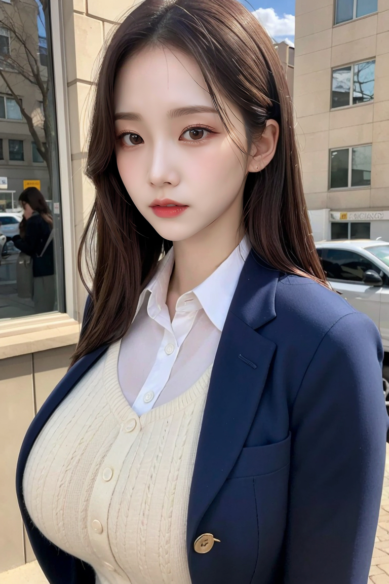 AI生成美女~韓國兩代美女PK：OL VS. JK