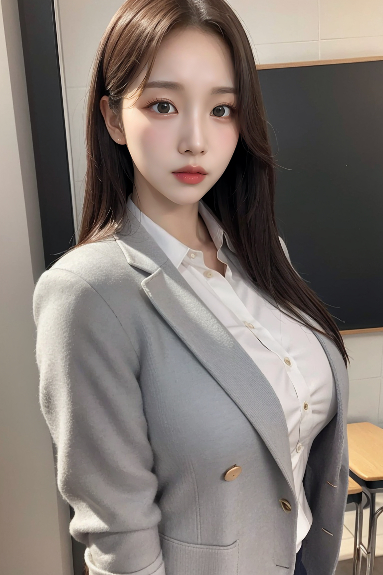 AI生成美女~韓國兩代美女PK：OL VS. JK