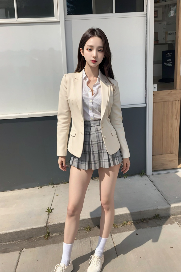 AI生成美女~韓國兩代美女PK：OL VS. JK