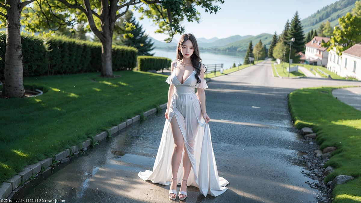 AI生成美女~田園女神Goddess at countryside