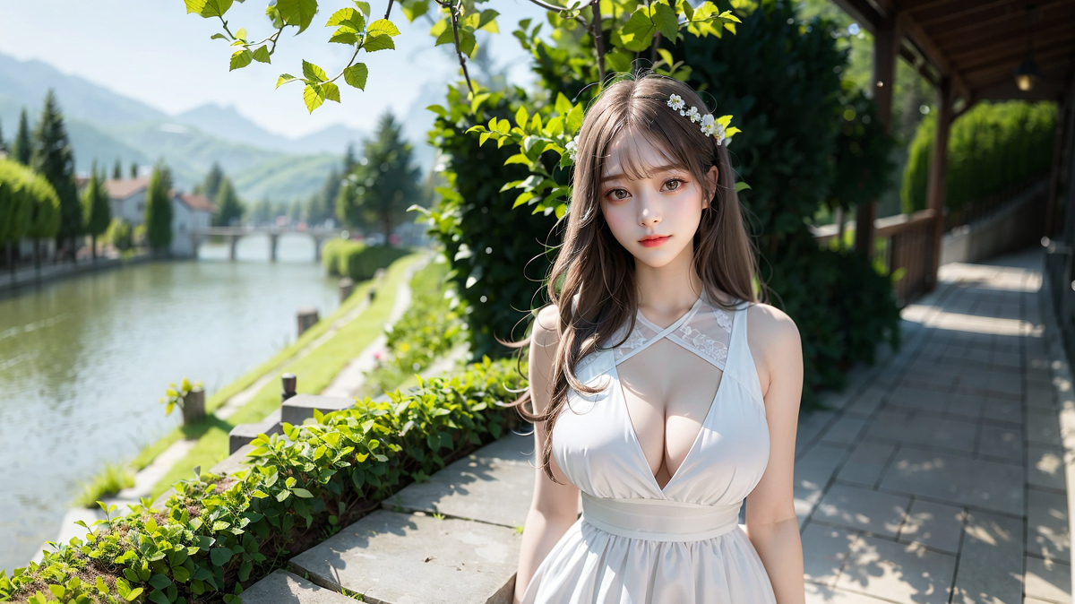 AI生成美女~田園女神Goddess at countryside