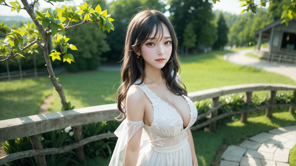 AI生成美女~田園女神Goddess at countryside