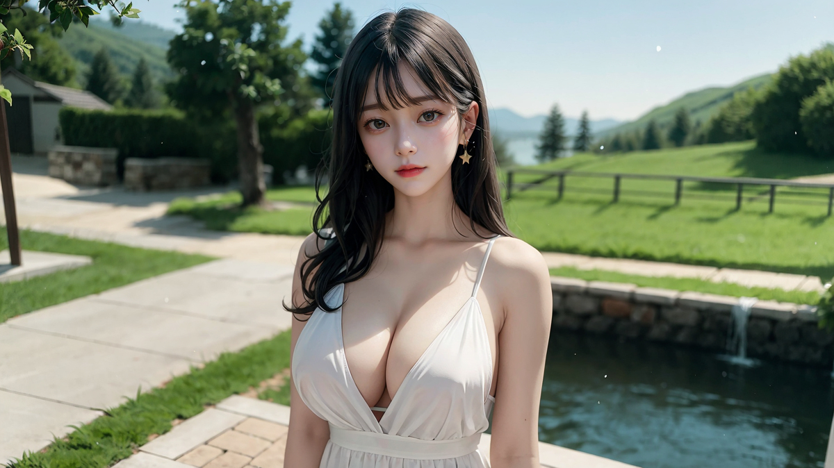 AI生成美女~田園女神Goddess at countryside