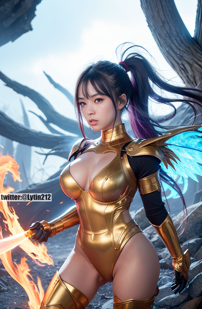 AI Art-燃燒的天使