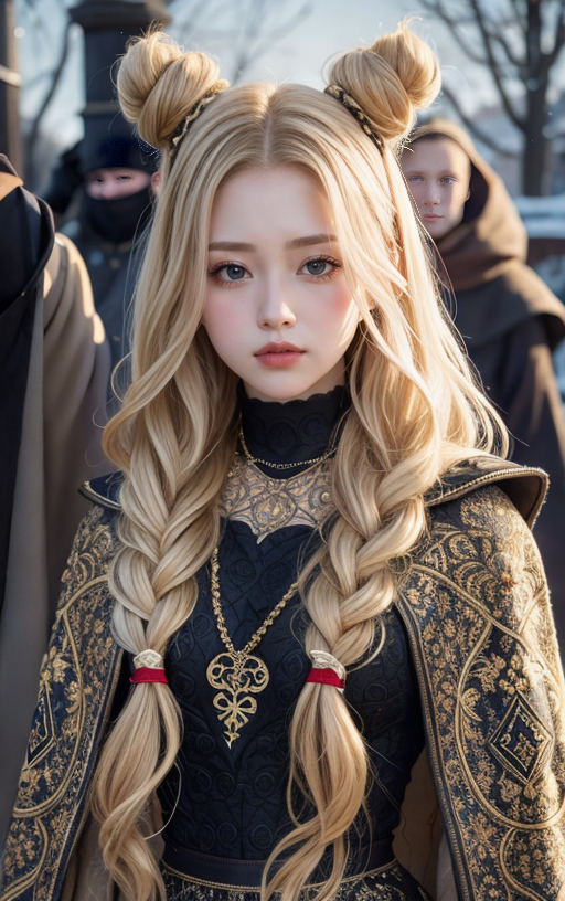AI生成美女~披風Cloak