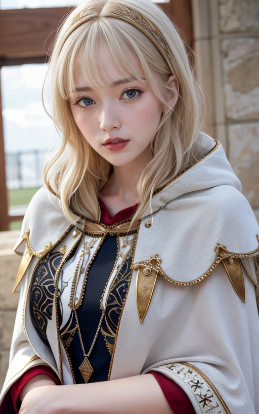 AI生成美女~披風Cloak