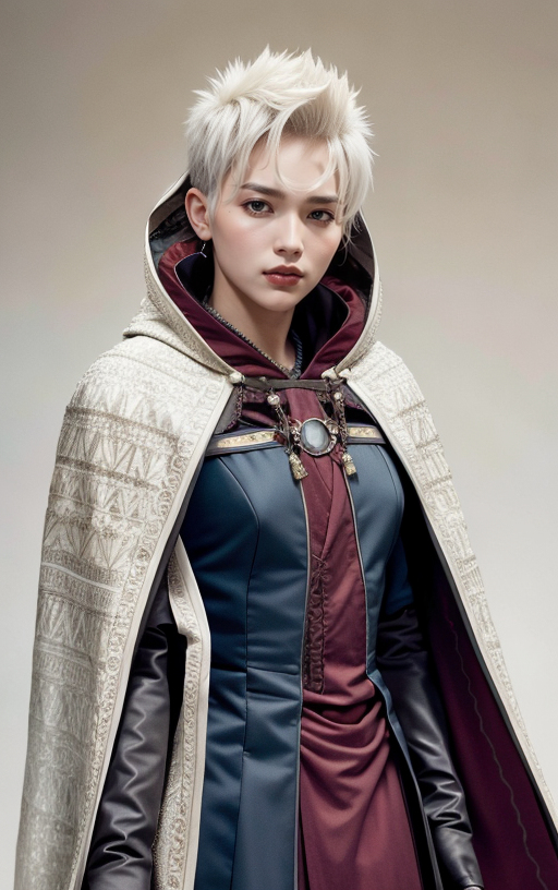AI生成美女~披風Cloak