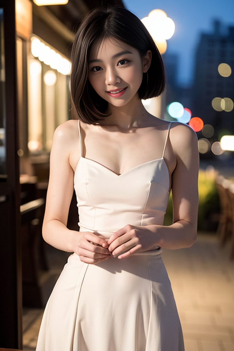 AI生成美女~短髮-ショートヘア