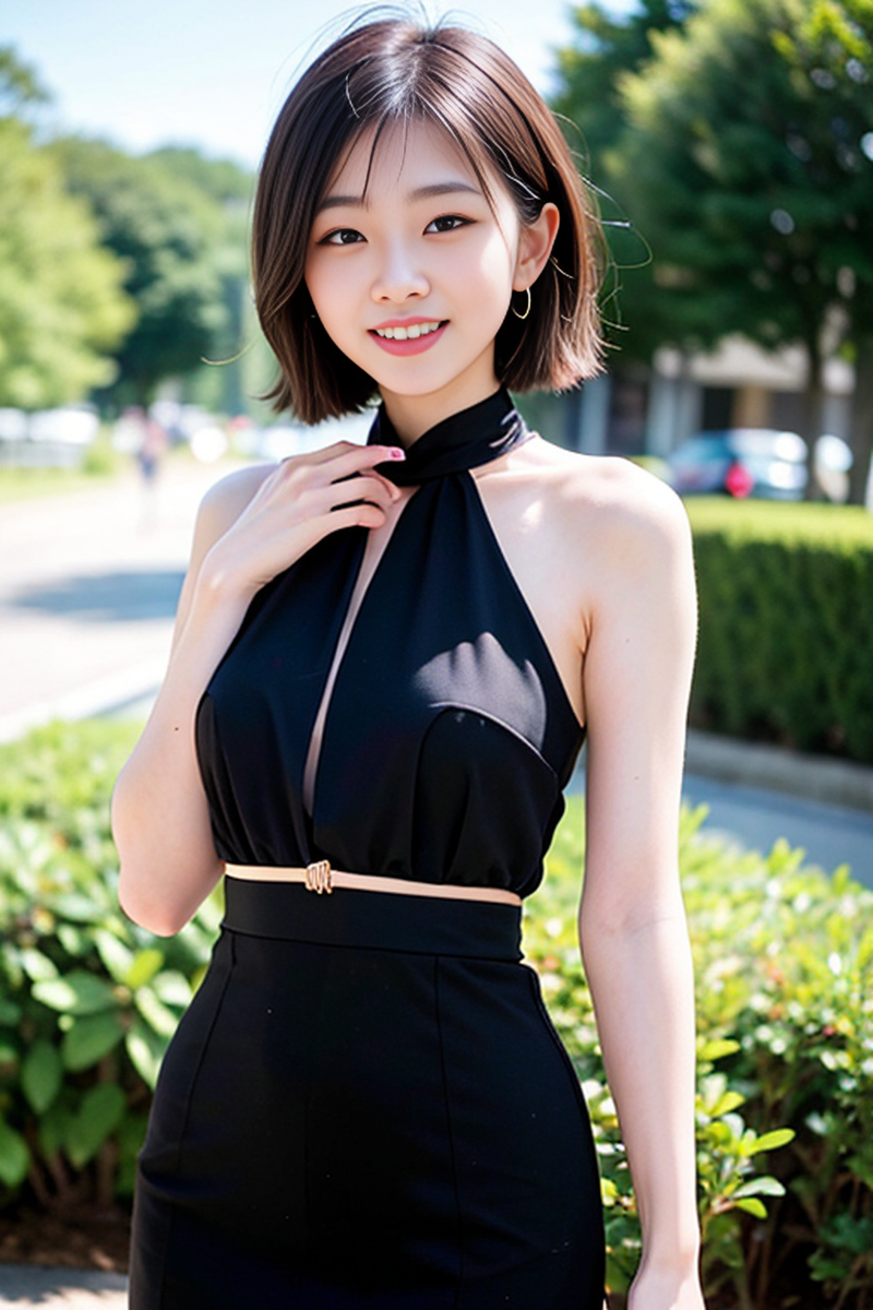 AI生成美女~短髮-ショートヘア