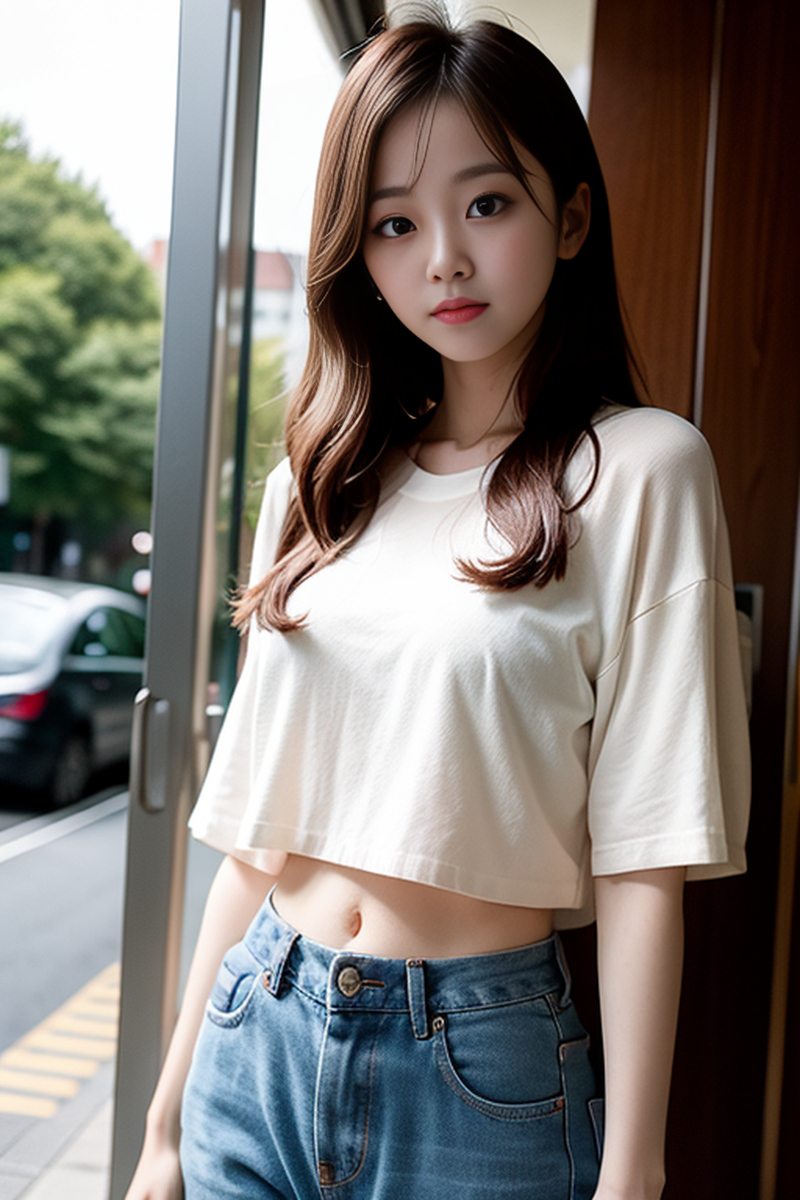 AI生成美女~日系女孩-居家服