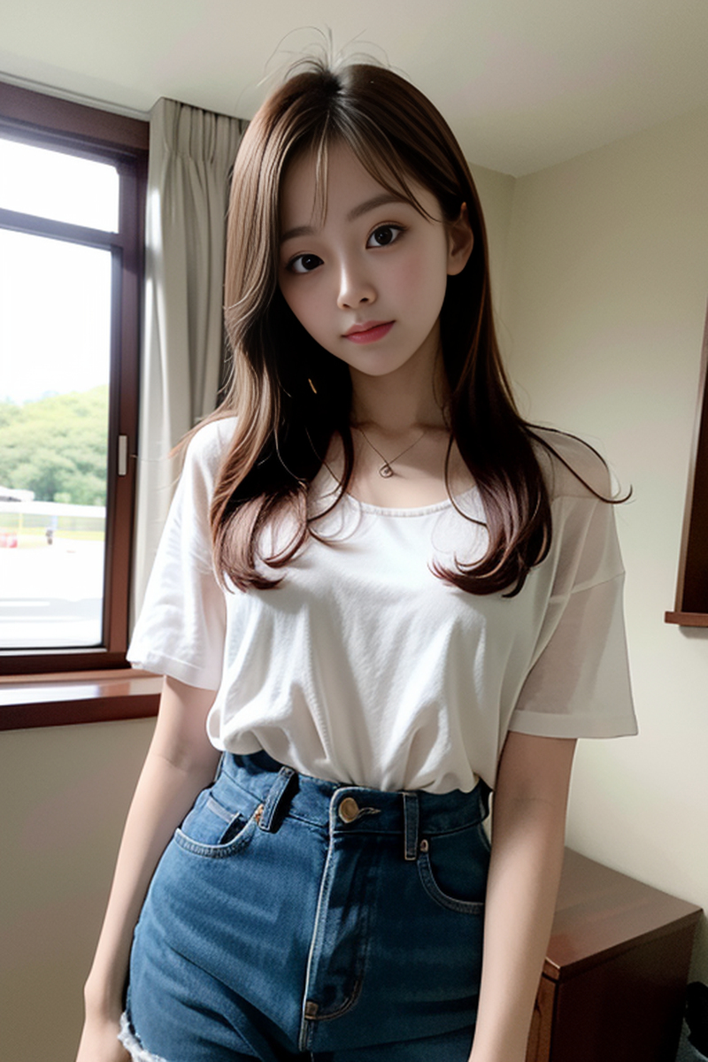 AI生成美女~日系女孩-居家服