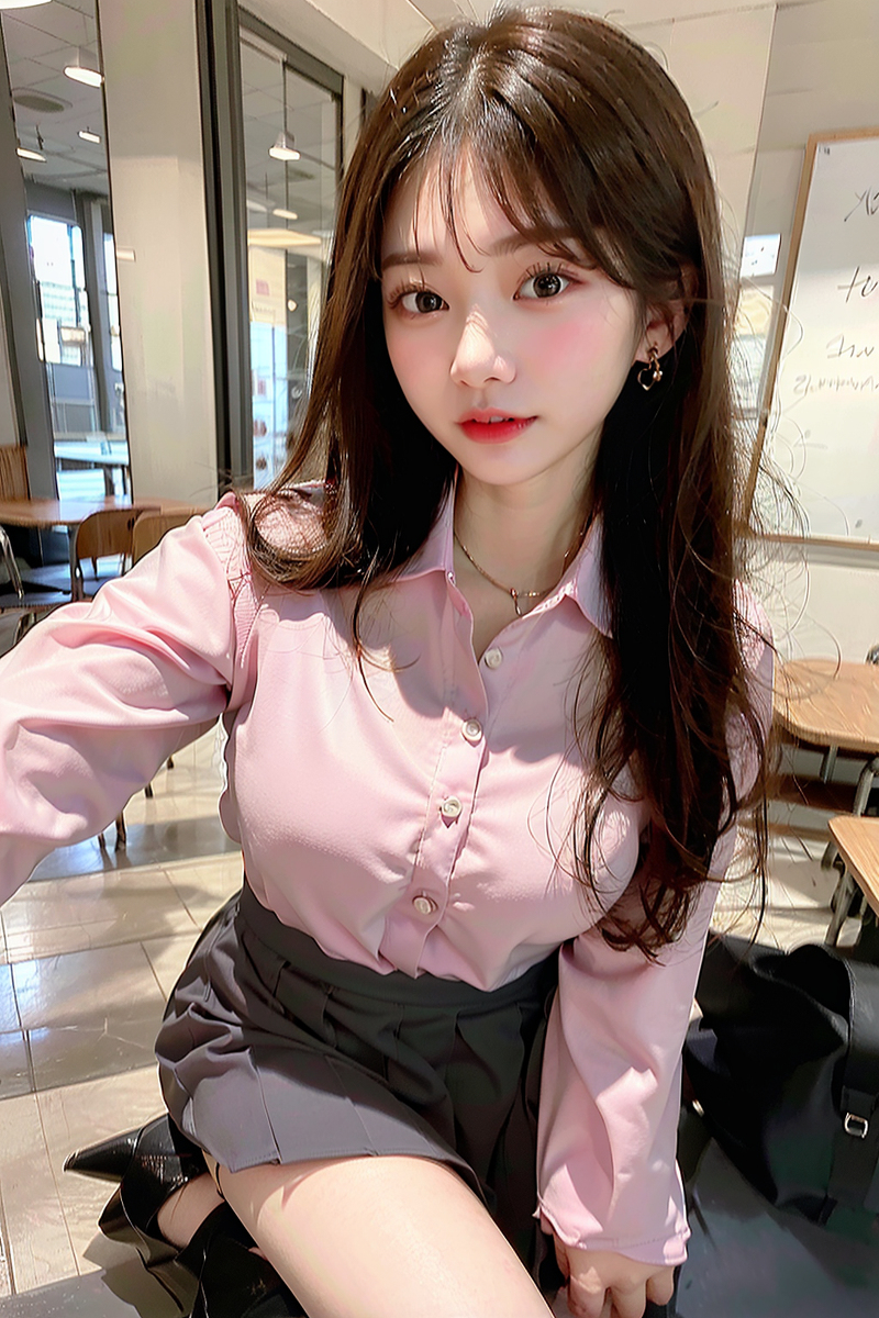 AI生成美女~Girl in classroom