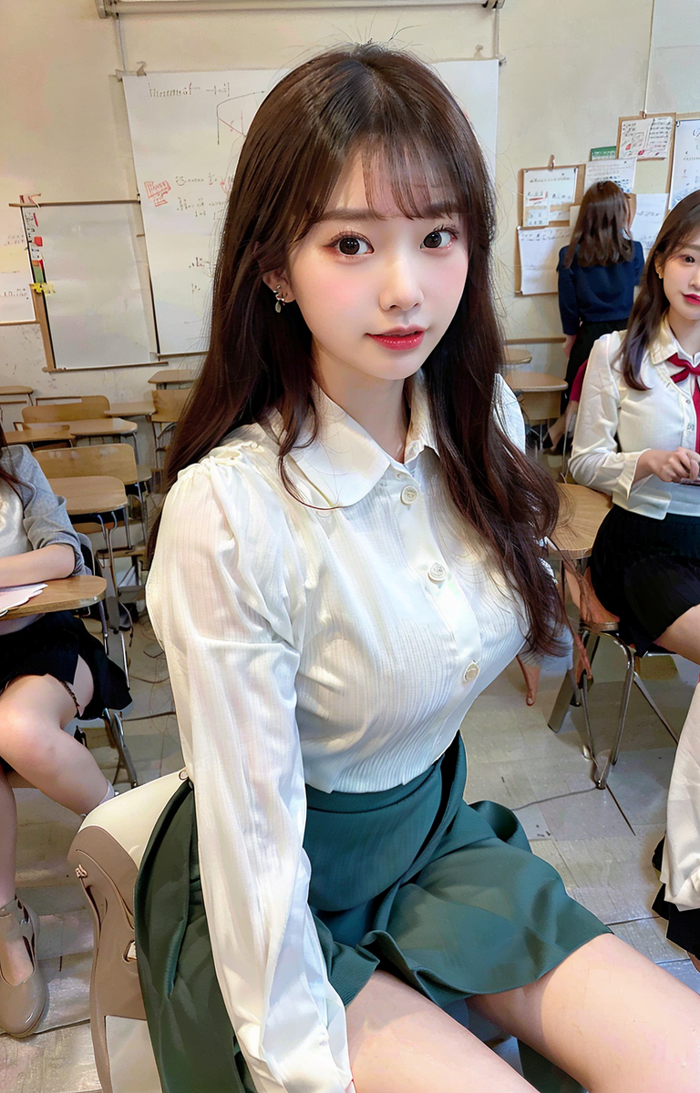AI生成美女~Girl in classroom