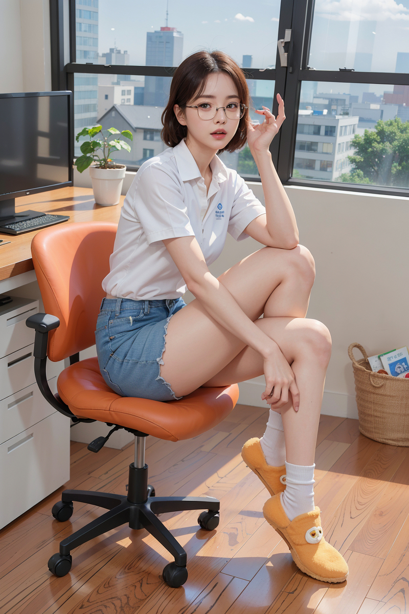 AI生成美女~理系の地味なGirl（平凡的理科女孩）