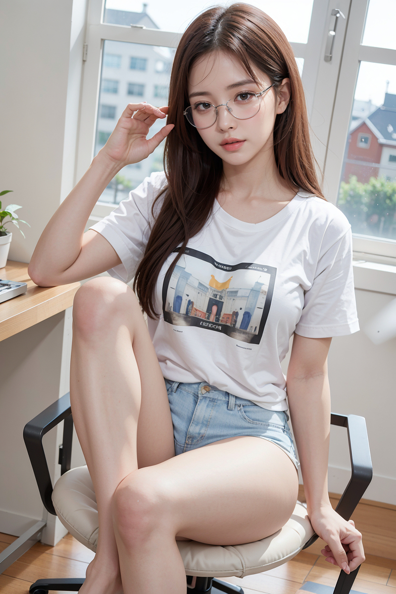 AI生成美女~理系の地味なGirl（平凡的理科女孩）