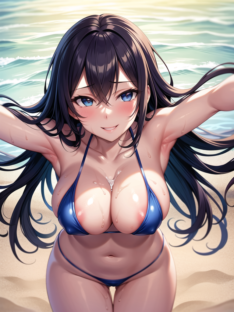 【AIイラストエロ畫像】海辺の美女たちPart2