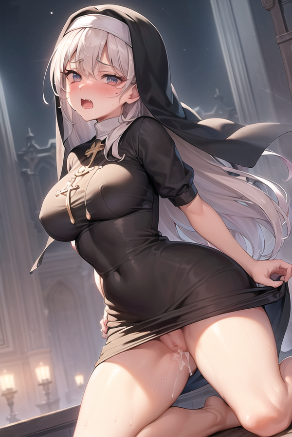 【AIイラストエロ畫像】シスターさんのえっちな畫像