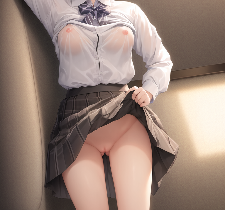 【AIイラストエロ畫像】顔が見えない自撮り風の畫像＋α