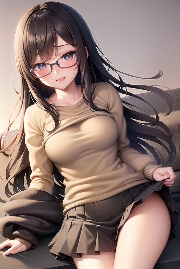 【AIイラストエロ畫像】一見控えめだが実は大膽な眼鏡っ子たち