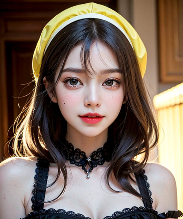 AI生成美女~臉上有痣的鄰家女孩