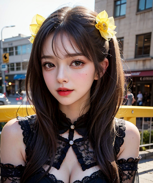 AI生成美女~臉上有痣的鄰家女孩