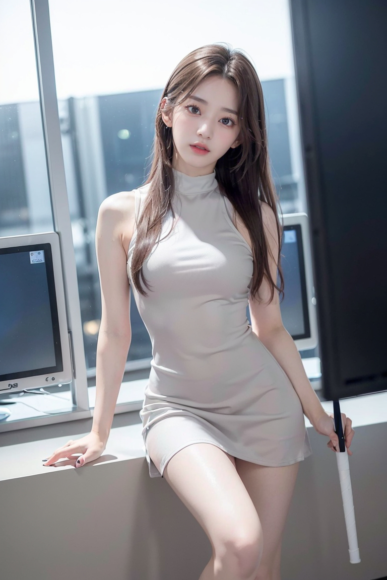 AI生成美女~weathercaster