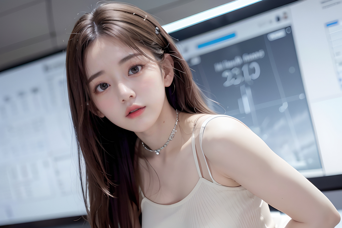 AI生成美女~weathercaster
