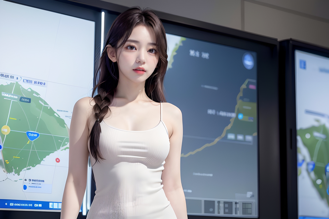 AI生成美女~weathercaster